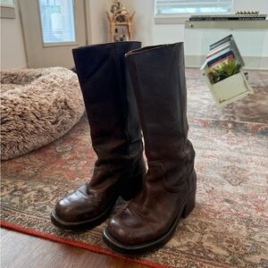Jeffrey Campbell Rich Brown Leather Boots